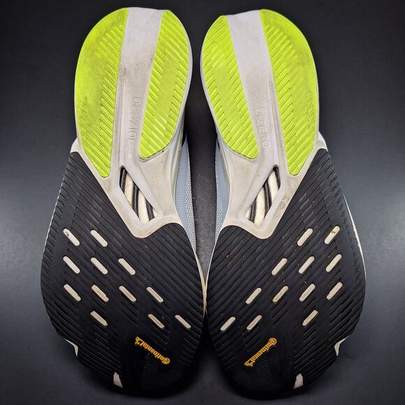 Adidas Adizero Boston 12 Wonder Blue Lucid Lemon Shoes ID4233 Men's Size 12 - Picture 11 of 12